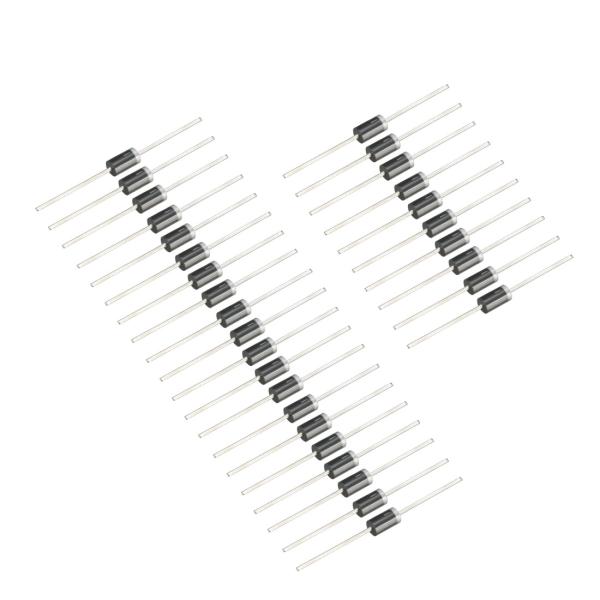 uxcell 整流ダイオード 電子部品プロジェクト 3A 100V 9×5mm 1N5401 30個...