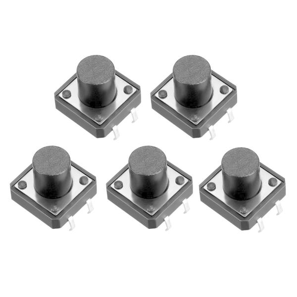 uxcell 押しボタンスイッチ タクトスイッチ 12x12x10mm DC12V 50mA 4ピン...