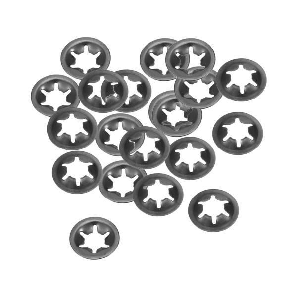 uxcell 内歯スターロックワッシャー M6 5.4mm内径 14mm外径 ロックワッシャーロック...
