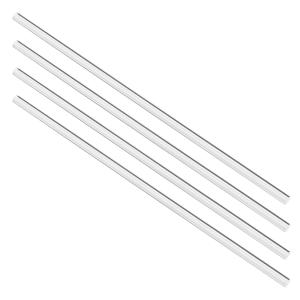 uxcell アクリル丸棒 PMMAバー ストレートホワイトライン ソリッド 6mmx25mm 4個入り