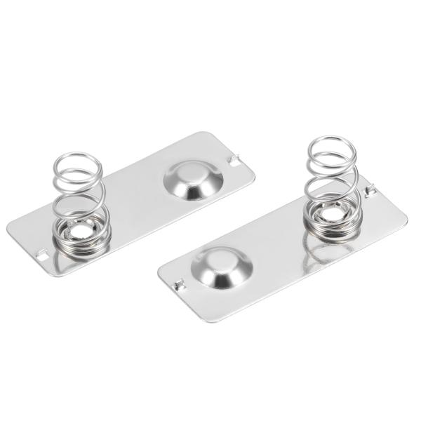 uxcell バッテリースプリングプレート AAバッテリー ポジティブ ネガティブ スプリング接触ニ...