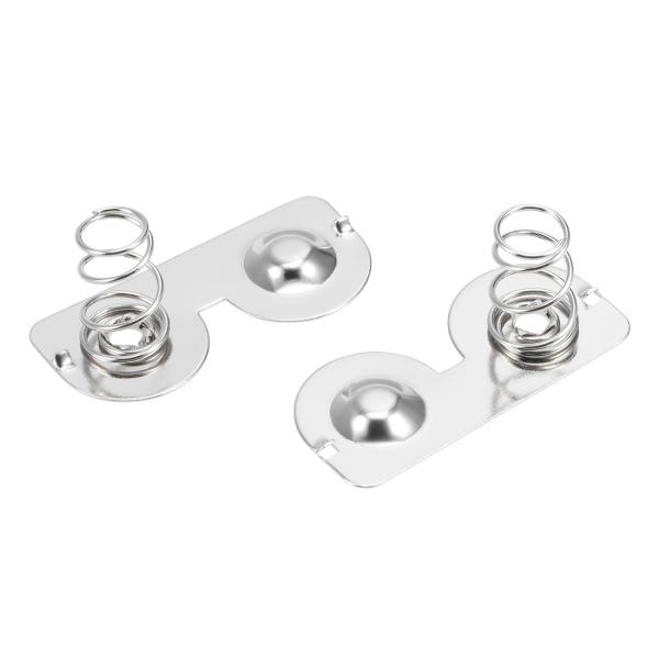 uxcell バッテリースプリングプレート スプリング接触ニッケリングプレート AAバッテリー ポジ...
