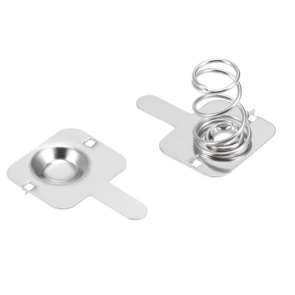 uxcell バッテリースプリングプレート AAバッテリー ポジティブ ネガティブ スプリング接触ニ...