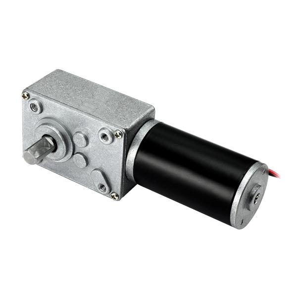 uxcell ウォームギアDCモーター DC12V 65RPM 直流モーター 高トルク低rpm可逆小...