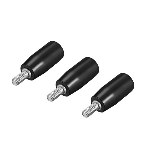 uxcell 回転ハンドル パワー旋盤アクセサリー M6オス マシンハンドル 3個入り