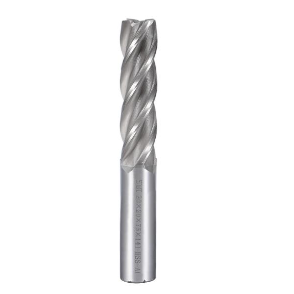 uxcell ミルカッター CNCルータービット HSS-AL製 4フルート 20x20x75mm