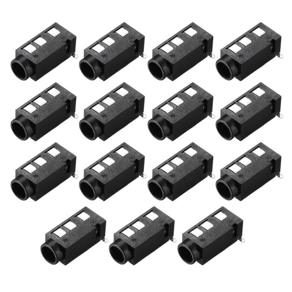 uxcell 3.5mmオーディオジャックPCBマウントコネクタ 4ピンステレオジャック PJ-32...