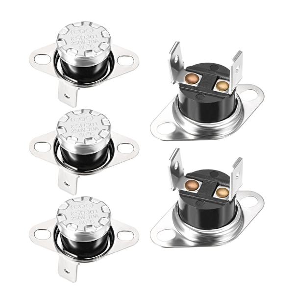 uxcell 温度コントロールスイッチ 8°C 1A ノーマルオープン N.O 5個入り