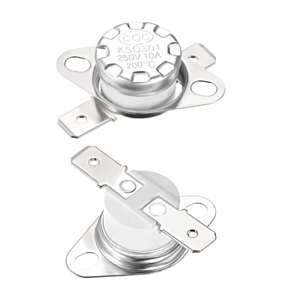 uxcell 温度コントロールスイッチ 2°C 1A N.C 6.3mm ピン 2個入り