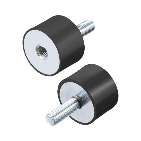 uxcell ゴムマウント M8 ゴムマウントショックアブソーバー アンチ 防振 アイソレータ 30...