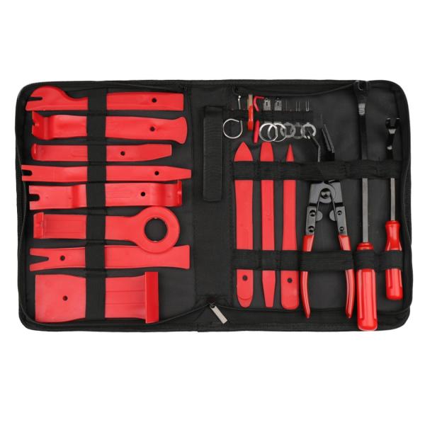 uxcell クリップ削除ツールセット ナイロンインテリアトリム分解ツール トリム除去ツール 22 ...