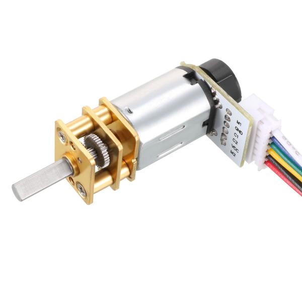 uxcell GA12-N2 DCギヤードモーター 12V 1RPM Dタイプ 3mmx9mm