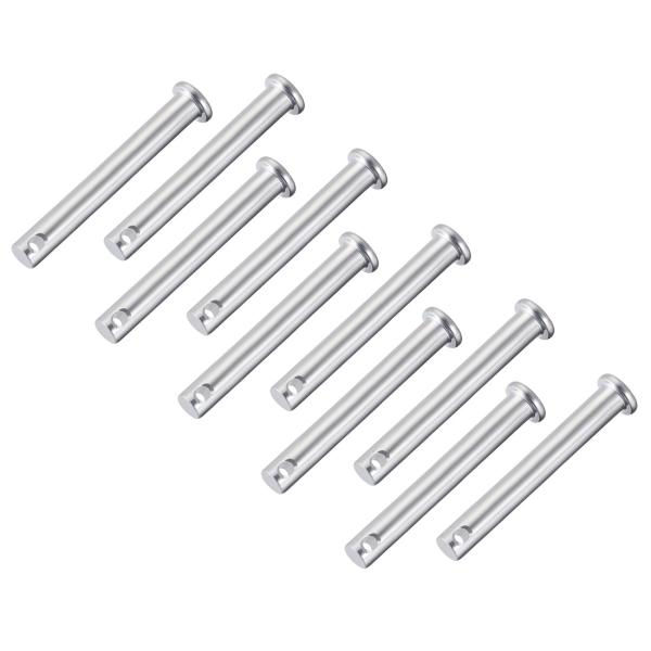 uxcell クレビスピン 単穴クレビスピン、8mm x 6mm フラットヘッドあえんめっき鋼 1 ...