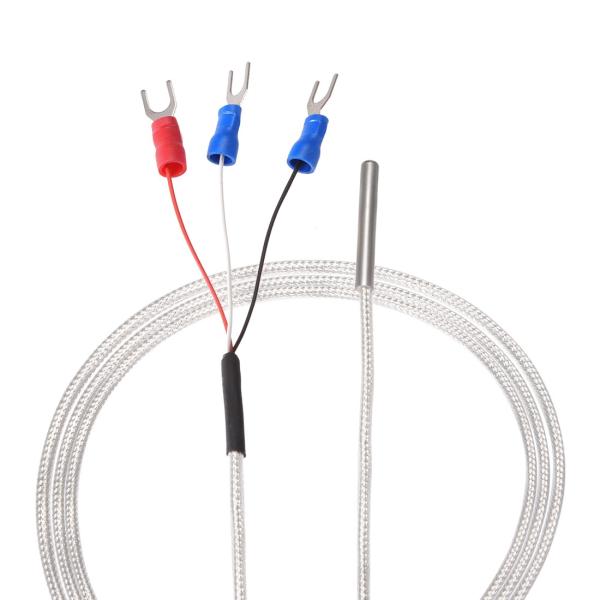 uxcell 温度センサプローブ PT1 RTD温度センサープローブ 三線式システムシステム 1cm