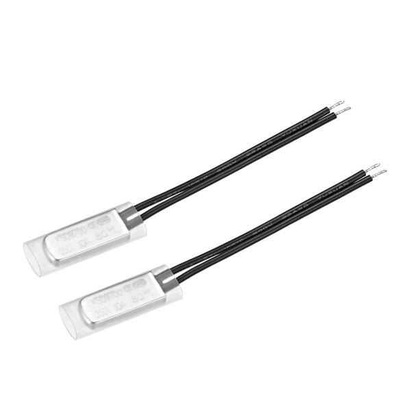 uxcell KSD9700 サーモスタット メタル製 バイメタル温度通常開閉オートリセット 80℃...