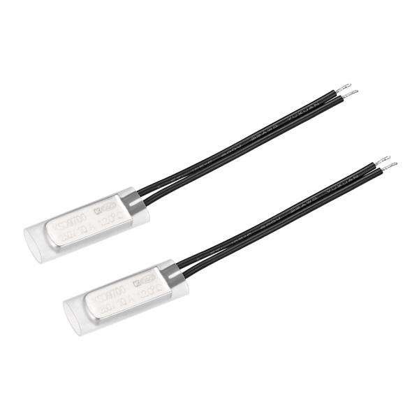 uxcell KSD9700 サーモスタット メタル製 バイメタル温度通常開閉オートリセット 120...