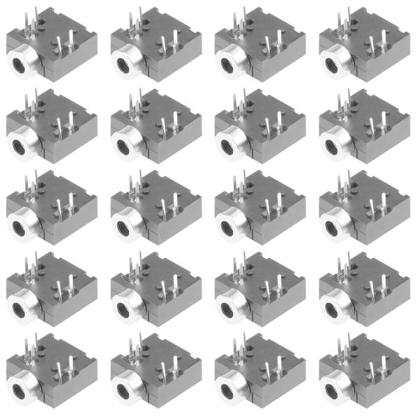 uxcell ソケットヘッドフォンステレオジャック 2.5mm PCBマウント 5ピン オーディオビ...