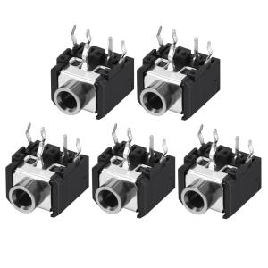 uxcell ソケットヘッドフォンステレオジャック 3.5mm PCBマウント 5