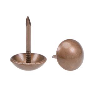 uxcell 室内装飾ネイルタック サムプッシュピン 家具タック アンティーク ラウンド 家具ソファヘッドボード用 11mmヘッド径 40個