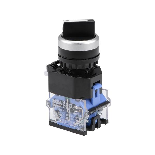 uxcell 回転選択スイッチ ロータリーセレクタスイッチ セルフロックラッチング 2ポジション 2...