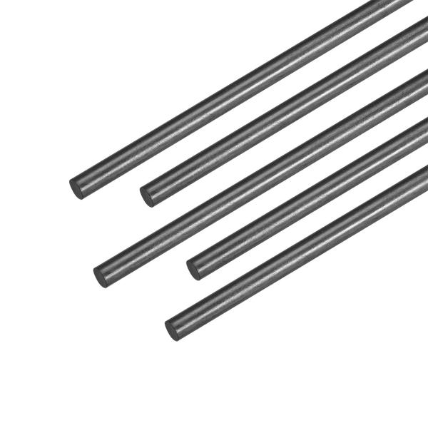 uxcell カーボンファイバー製バー ロッド RC飛行機ポール対応 直径3mm 長さ2mm 5本入