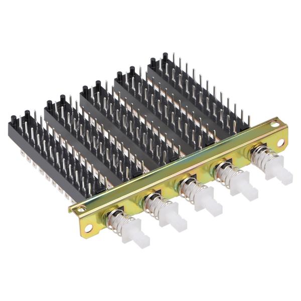 uxcell 押しボタンスイッチ インターロック プッシュ ボタン スイッチ ピアノ タイプ 8PD...