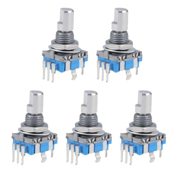 uxcell エンコーダコード 360 20桁 EC11 EC11 7ピン 15mm D-シャフト ...