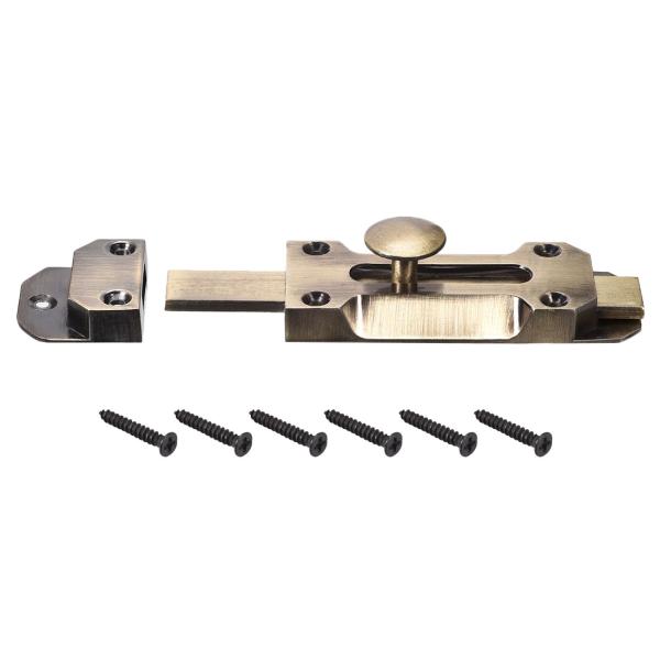 uxcell バレルスライドドアボルト ラッチロック アンティーク 亜鉛合金 セキュリティ ブロンズ...