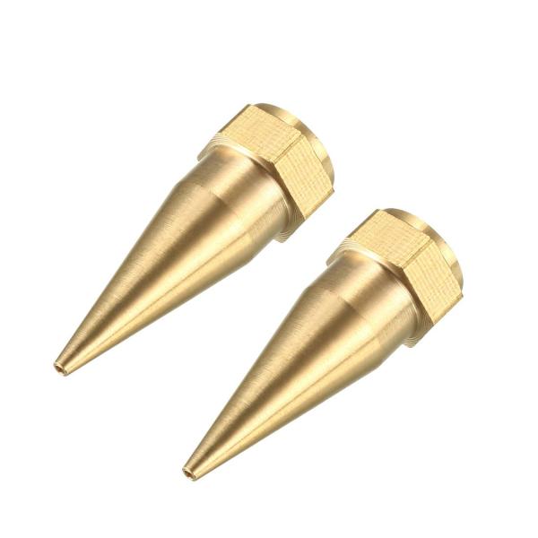 uxcell グリースカプラー グリースフレックスガンホース グリースガン用 シャープタイプノズル ...