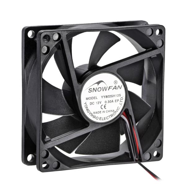 uxcell ブラシレスDC冷却ファン 80mmx80mmx25mm 12V Y-Y8025H12S...