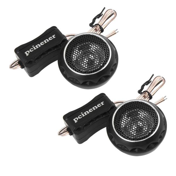 uxcell ツィーター ラウドスピーカー スピーカー ユニバーサル ドーム 自動車用 ブラック 2...