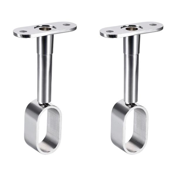 uxcell ワードローブパイプサポートブラケット ロッド16x30 mm 高さ84-105 mm ...