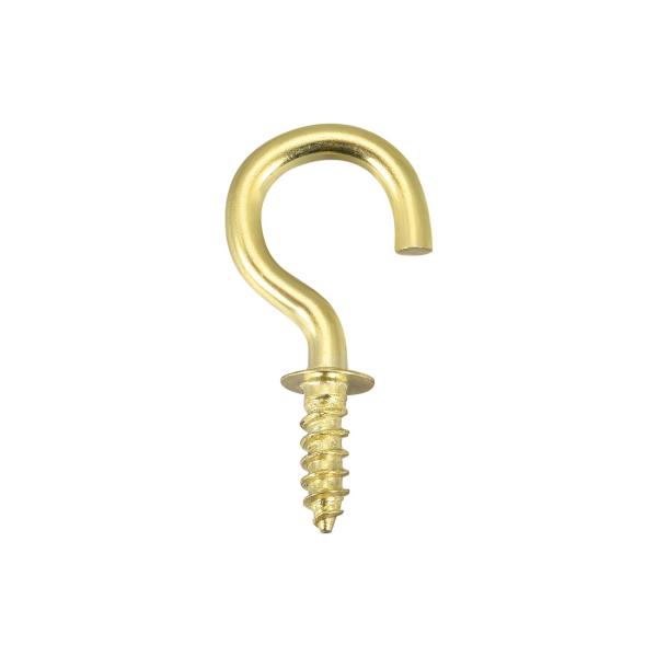 uxcell 25 mmスクリューアイフック セルフタッピングスクリューインハンガー プレート付き ...