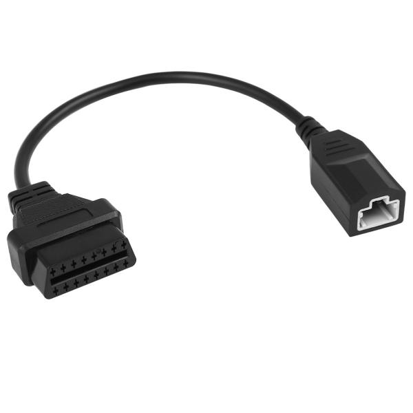 uxcell OBD2診断コネクターケーブル DC 12V 3 ピン-16 ピン 27.5cm 車用...