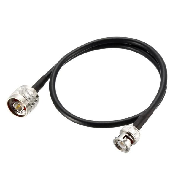 uxcell 同軸ケーブル RG58同軸ケーブル Nオス‐BNCオス 低損失 ハムラジオ用 0.5 ...