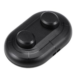 uxcell インラインフットペダルプッシュランプスイッチ 2ボタンライトフットコントロール ON-OFF ブラック