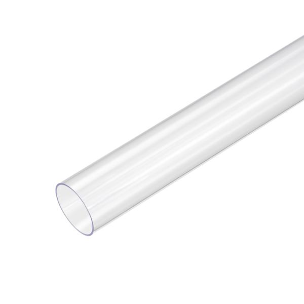 uxcell PVCリジッドラウンドチューブ 内径23 mm x外径25 mm 長さ0.5 M クリ...
