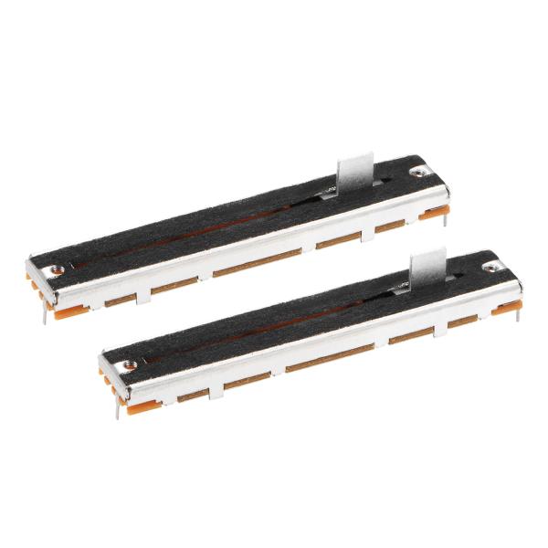 uxcell フェーダー可変抵抗器ミキサー 88 mmストレートスライドポテンショメータ B103 ...