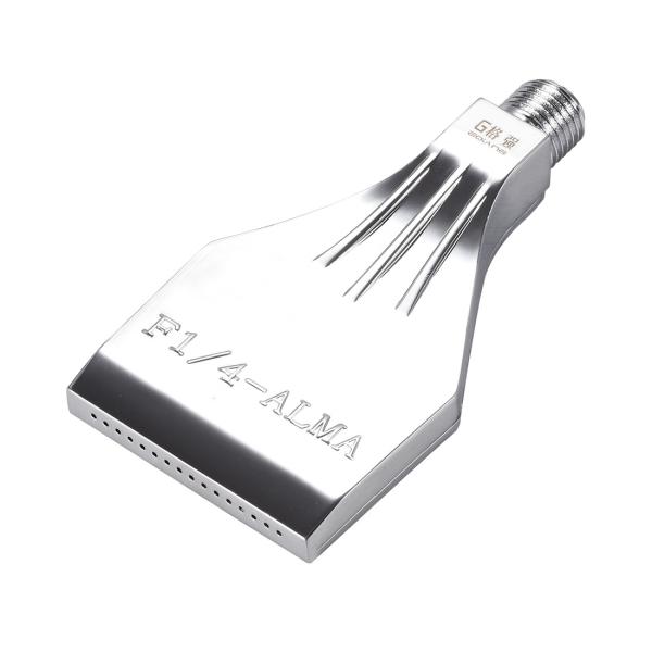 uxcell フラットノズル エアブローオフフラットジェットノズル アルミ合金 スレッドG6.35 ...