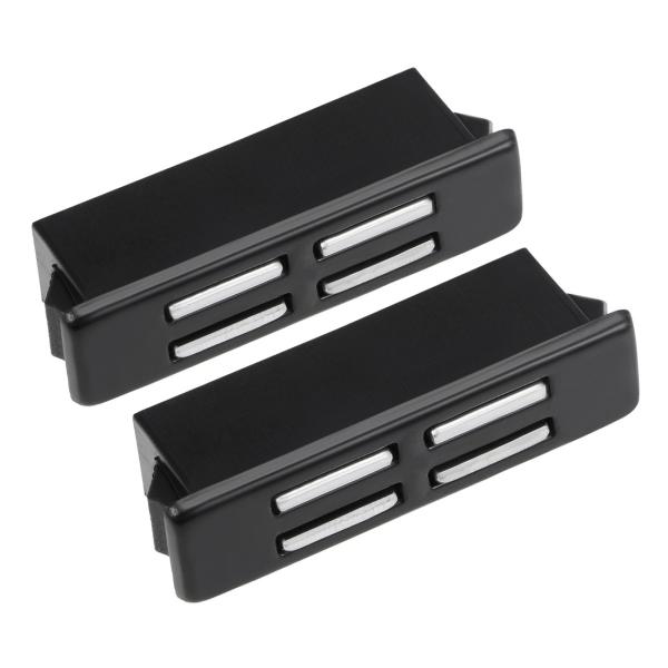 uxcell 磁気キャビネットドアキャッチ クローゼットキャッチ 強力マグネット付き ブラック 2個...