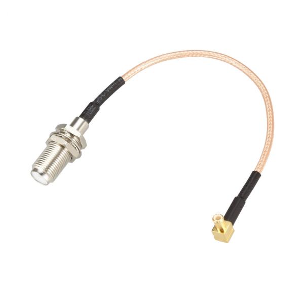 uxcell RG316同軸ケーブル MCXオス直角~FメスRF同軸ケーブル 0.5 Feet