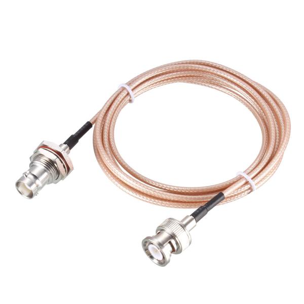 uxcell BNCバルクヘッドメス-BNCオス RG316 RF同軸延長ケーブル 6フィート