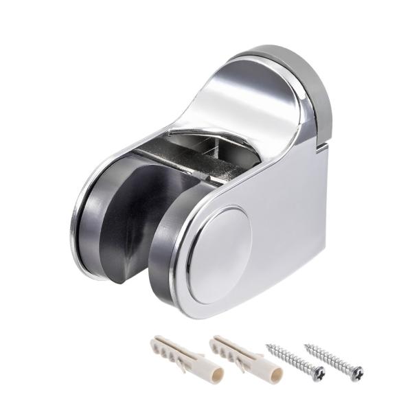 uxcell ABSシャワーヘッドホルダー 調整可能シャワーフック ハンドヘルドシャワーブラケット ...