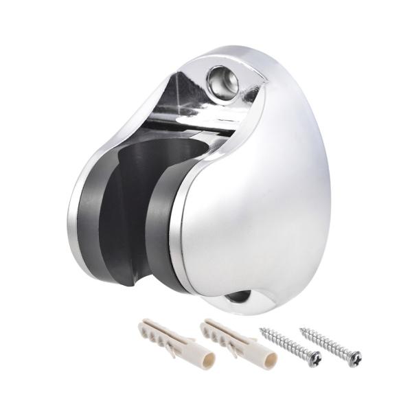 uxcell ABSシャワーヘッドホルダー 調整可能シャワーフック ハンドヘルドシャワーブラケット ...