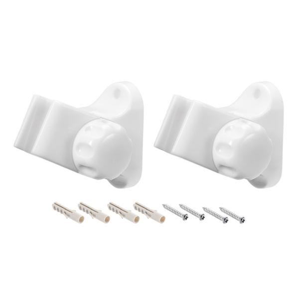 uxcell ABSシャワーヘッドホルダー 調整可能 シャワーフック ハンドヘルドシャワーブラケット...