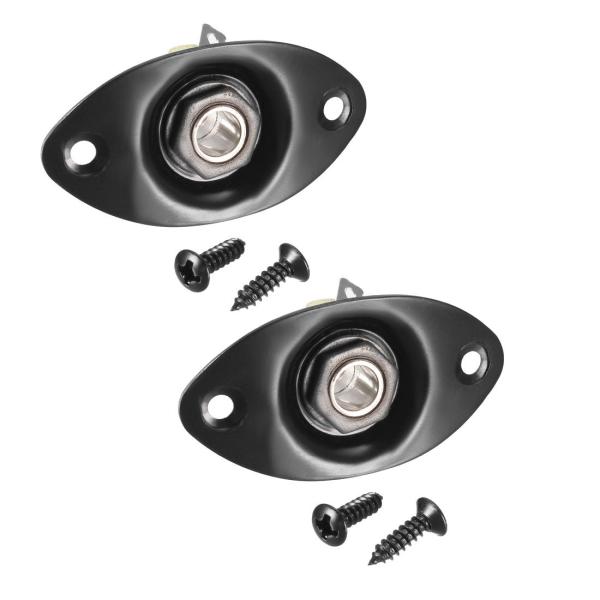 uxcell 楕円形 出力 入力ジャック プレートソケット ネジ付き ストラト テレ スタイル用 エ...