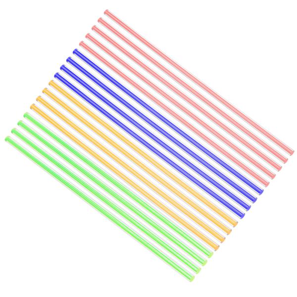 uxcell アクリル丸棒 ソリッドアクリルスクエアロッド PMMAバー 6mmx250mm グリー...