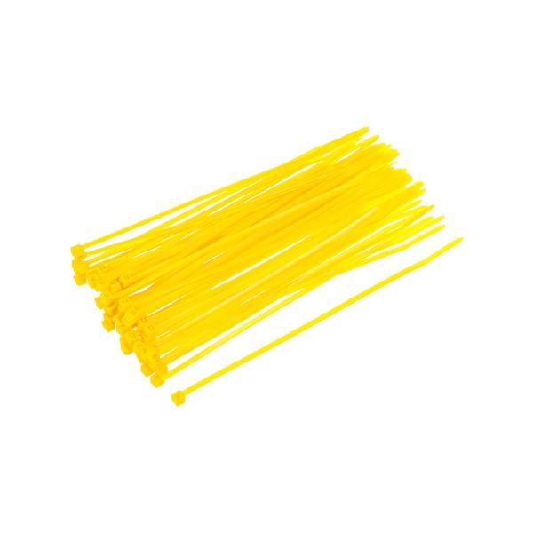 uxcell ケーブルジップタイ セルフロックナイロンタイラップ 150 mmx2.5 mm イエロ...