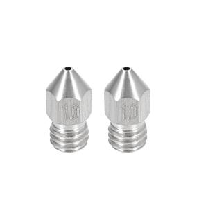 uxcell 3Dプリンターノズル ステンレス鋼MK8 ノズル1mm 押出機プリントヘッド フィラメント 1.75mmM6 3D プリンター用 2個