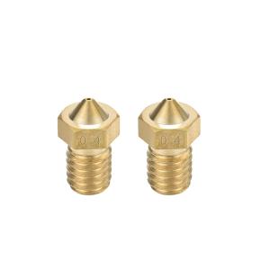 uxcell 3Dプリンターノズル 真鍮 V6 ノズル0.4mm 押出機プリントヘッド 1.75mm V5-V6M6 3D プリンター用 2個